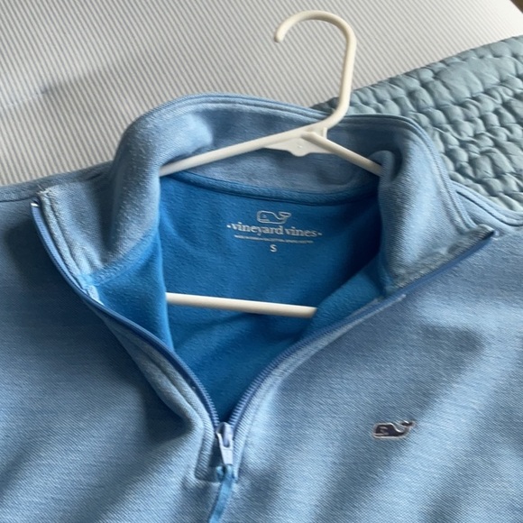 Vineyard Vines Men's Sky Blue Zip-Up Sweater - Picture 7 of 7